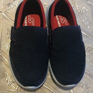 Sketchers Baby Boys Navy Blue Shoes Size 9 New
